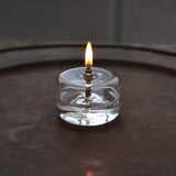Glass oil lamp 'Cylindre' S
