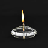 Glass oil lamp'Ellipse'