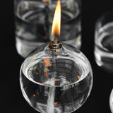 Glass oil lamp 'Sphere'