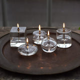 Glass oil lamp 'Cylindre' S